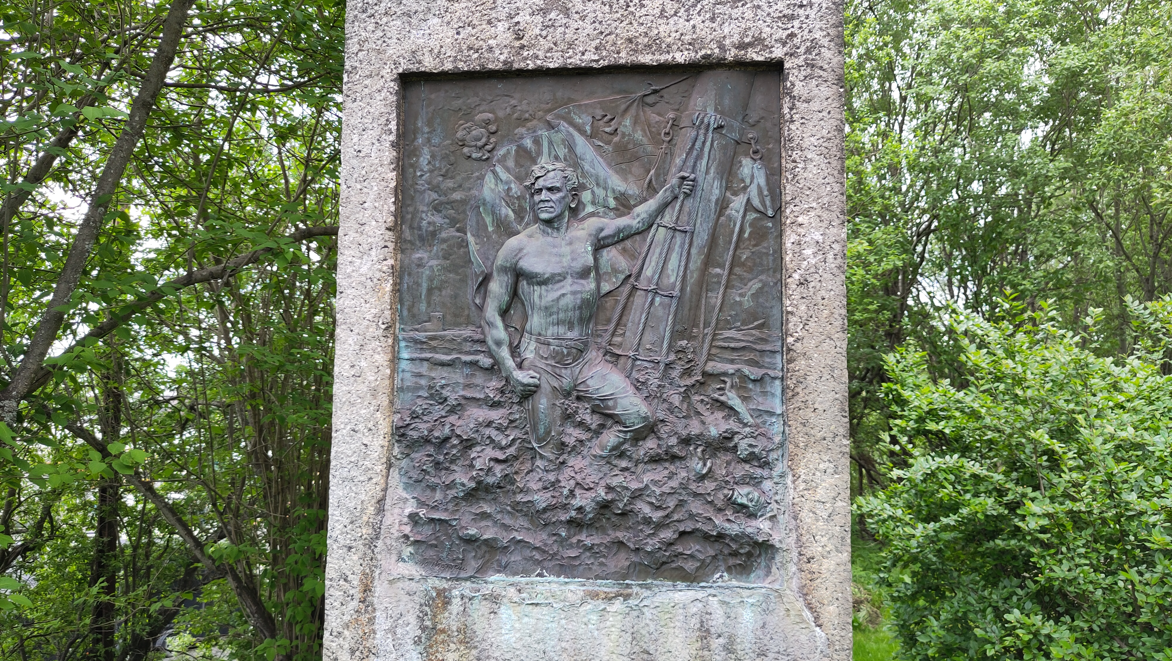 06.06.2024 12:05 Uhr, Spaziergang durch Narvik. GPSPosition: 68.429667 N, 17.423953 E, Höhe: 39.382 m über NN Havneparken, Havnegata 1C, 8514 Narvik, Norway